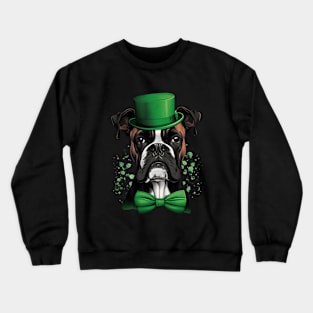 Boxer St. Patrick's day Crewneck Sweatshirt